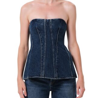 Agolde Lara Denim Corset