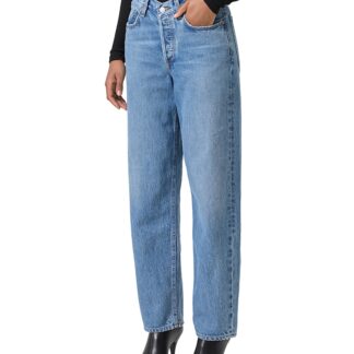 Agolde V-Waist High Rise Baggy Jeans in Fairway
