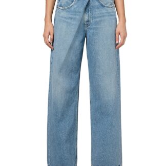 Agolde Vana Fold Wide Leg Jeans in Mantra