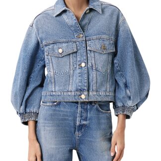 Allsaints Luca Cropped Denim Jacket