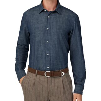 Boggi Milano Denim Long Sleeve Button Front Shirt