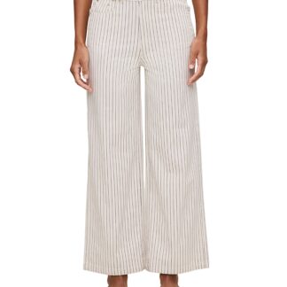 DL1961 Hepburn High Rise Ankle Wide Leg Jeans in Seashell Stripe