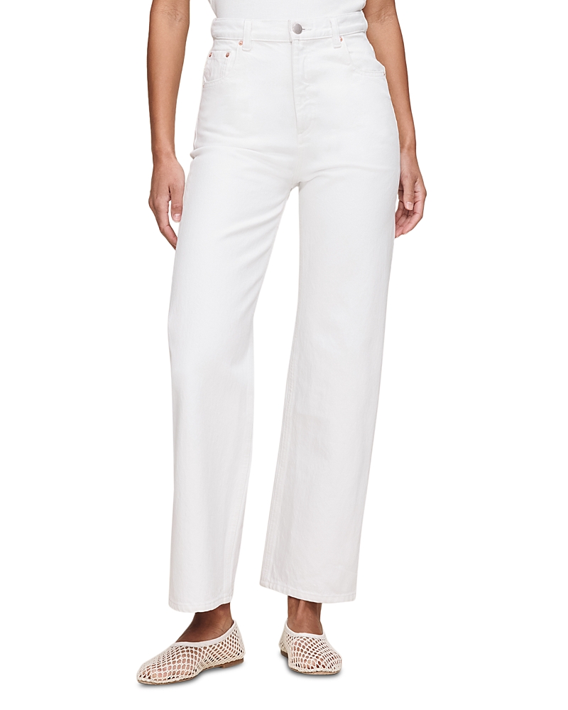 DL1961 Karmine High Rise Refined Wide Leg Jeans in White