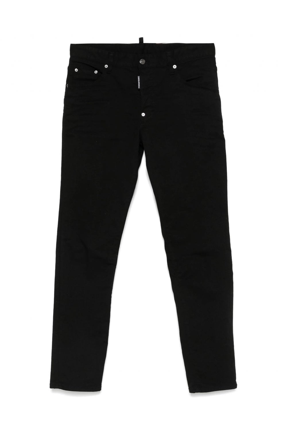 DSQUARED2 SOLID BLACK SKATER JEANS Size: 46, colour: BLACK