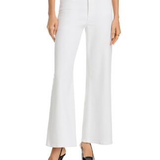 Frame Le Slim Palazzo High Rise Wide Leg Jeans in White