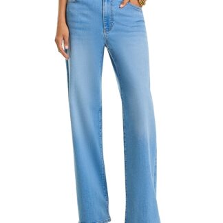 Frame Le Slim Palazzo Long High Rise Jeans in Honeymoon