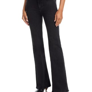Frame The Icon High Rise Flare Jeans in Meteor