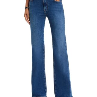 Frame The Icon High Rise Wide Leg Jeans in Foxley