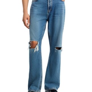 Frame x The Society Archive Relaxed Fit Jeans in Abyss Destructed