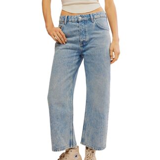 Free People Deep Trance Dropped Boyfriend Jeans in Sweet Dreams