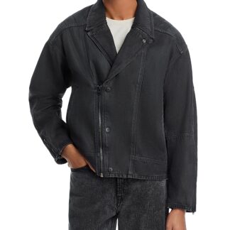 G-star Raw Oversized Fit Denim Biker Jacket