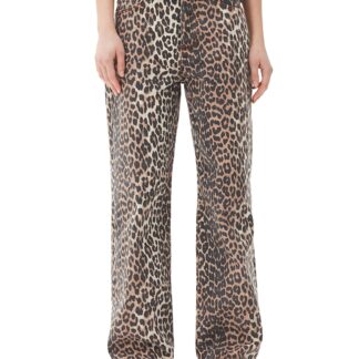 Ganni Izey Jeans in Leopard