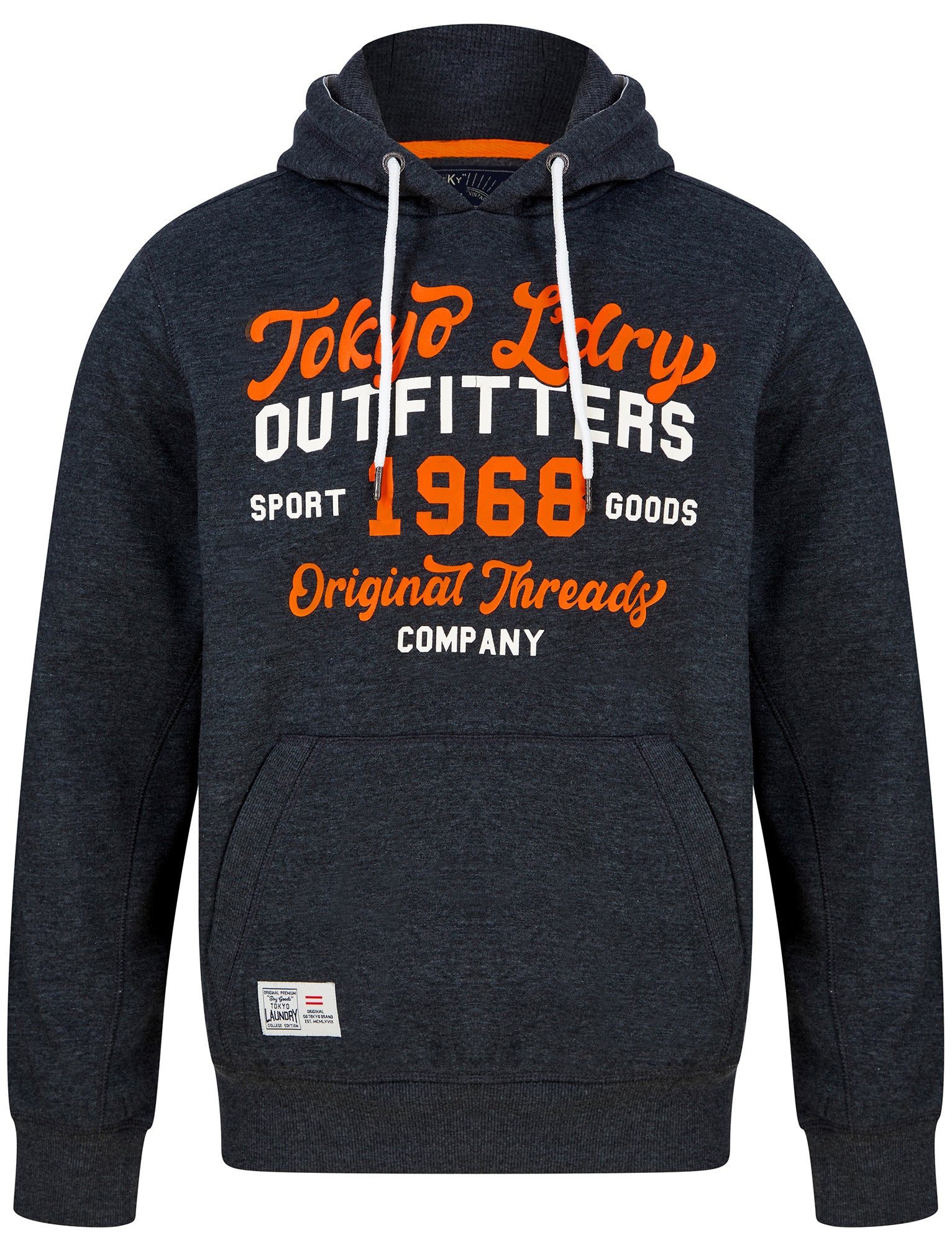 Hoodies / Sweatshirts Abatt Motif Brushback Fleece Pullover Hoodie in Black Marl / S - Tokyo Laundry