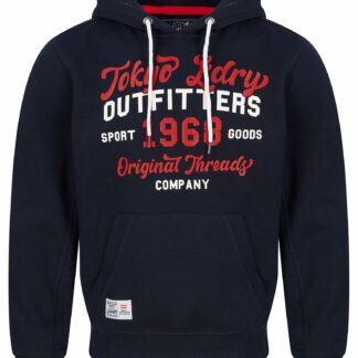 Hoodies / Sweatshirts Abatt Motif Brushback Fleece Pullover Hoodie in Sky Captain Navy / S - Tokyo Laundry