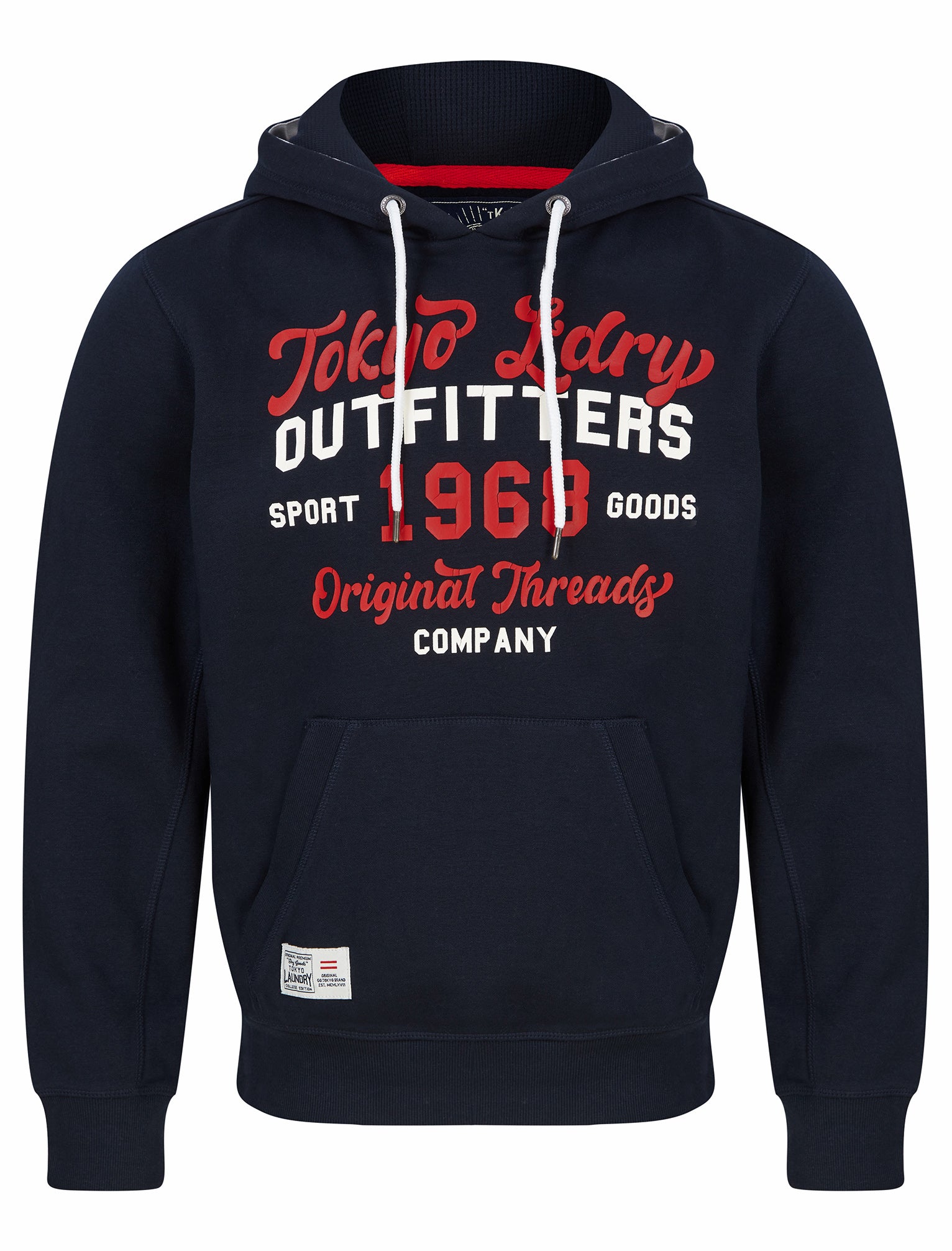 Hoodies / Sweatshirts Abatt Motif Brushback Fleece Pullover Hoodie in Sky Captain Navy / S - Tokyo Laundry