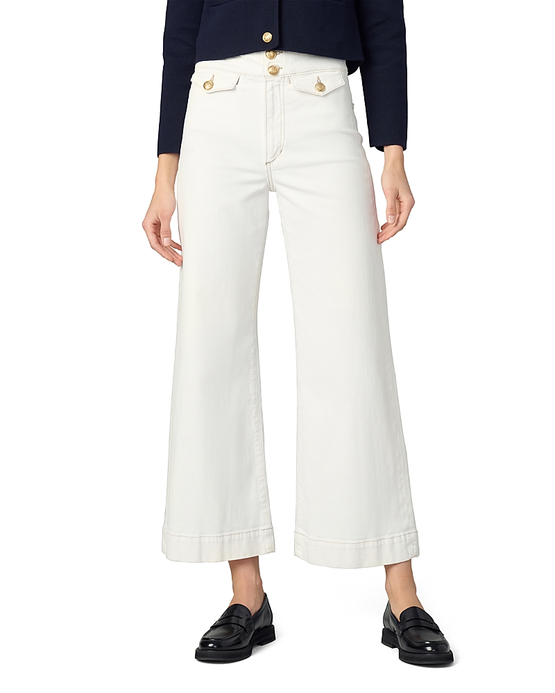Joe's Jeans The Ellia High Rise Wide Leg Ankle Jeans in Milk