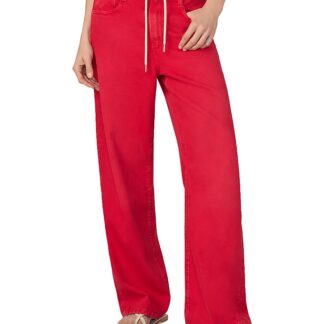 Joe's Jeans The Ryan High Rise Drawcord Jeans in Cherry Red