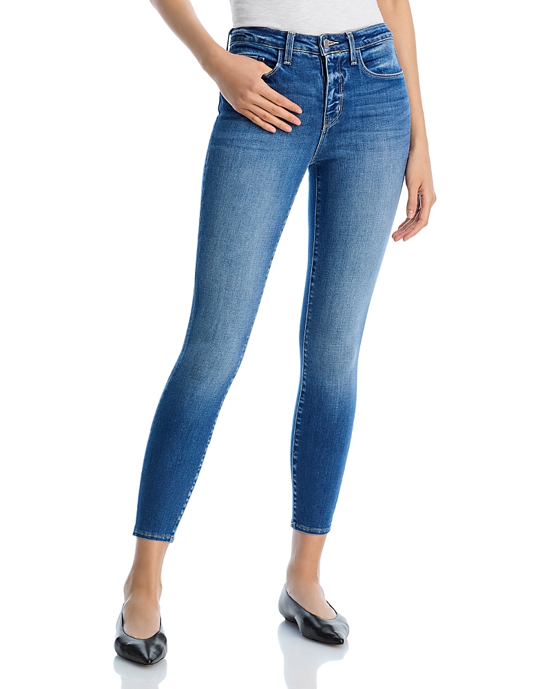 L'Agence Margot High Rise Cropped Skinny Jeans in Cambridge