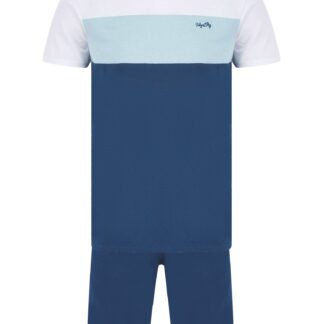 Loungewear Hari 2-Piece Jersey Cotton T-Shirt and Shorts Lounge Set in Dark Denim / S - Tokyo Laundry