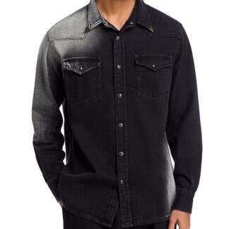 MM6 Maison Margiela Long Sleeve Ombre Denim Shirt