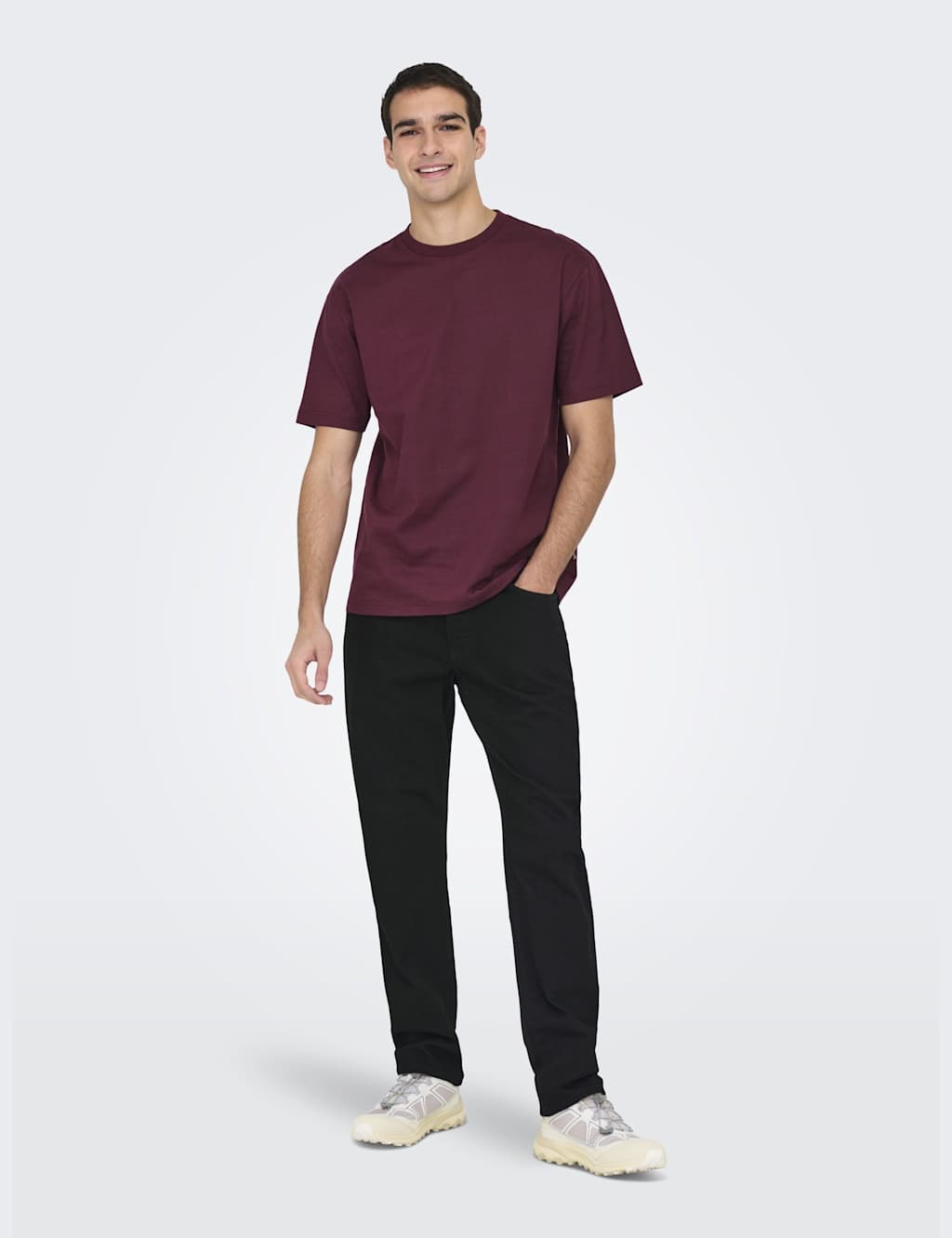 ONLY & SONS Loose Fit 5 Pocket Rigid Jeans Black