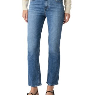 Paige Cindy Straight Ankle Jeans in Freeride