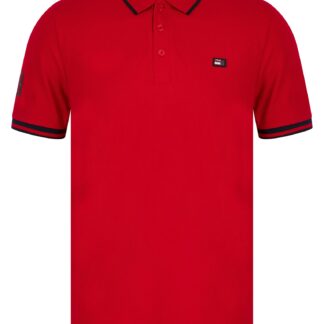 Polo Shirts Casson Cotton Pique Polo Shirt in Barados Cherry / S - Tokyo Laundry