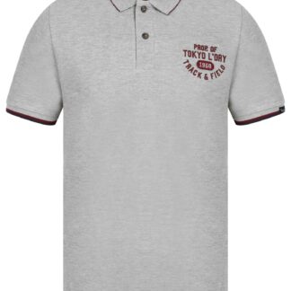 Polo Shirts Herstmonceux Cotton Pique Polo Shirt In Light Grey Marl / S - Tokyo Laundry
