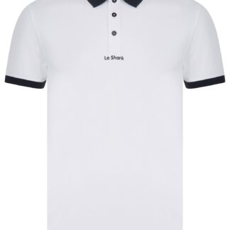 Polo Shirts Ridge Stretch Cotton Pique Polo Shirt in Bright White - Le Shark / S - Tokyo Laundry