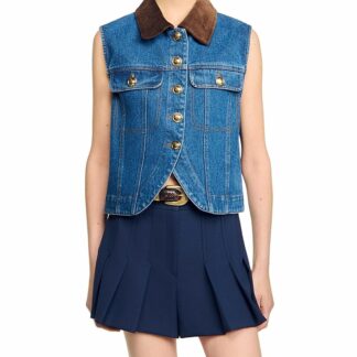 Sandro Denim Vest