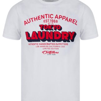 T-Shirts Cyprus Motif Cotton Jersey Crew Neck T-Shirt in Bright White / S - Tokyo Laundry