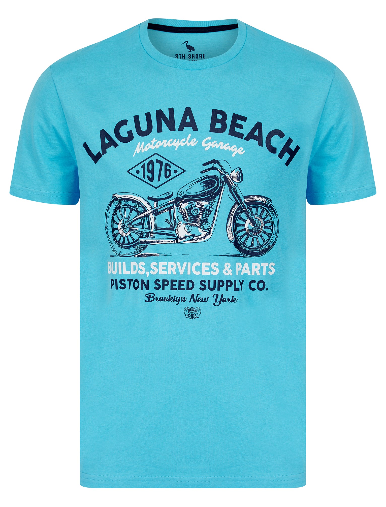 T-Shirts Mayfielding Motif Cotton Jersey T-Shirt in Swim Cap - South Shore / S - Tokyo Laundry