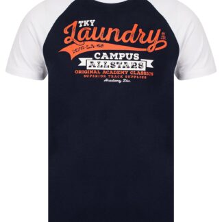 T-Shirts Milwaukee Baseball Style Raglan Sleeve Cotton Jersey Crew Neck T-Shirt in Bright White / S - Tokyo Laundry