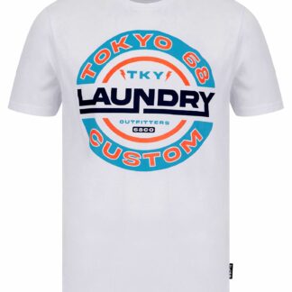 T-Shirts Tremper Motif Cotton Jersey T-Shirt in Bright White / S - Tokyo Laundry