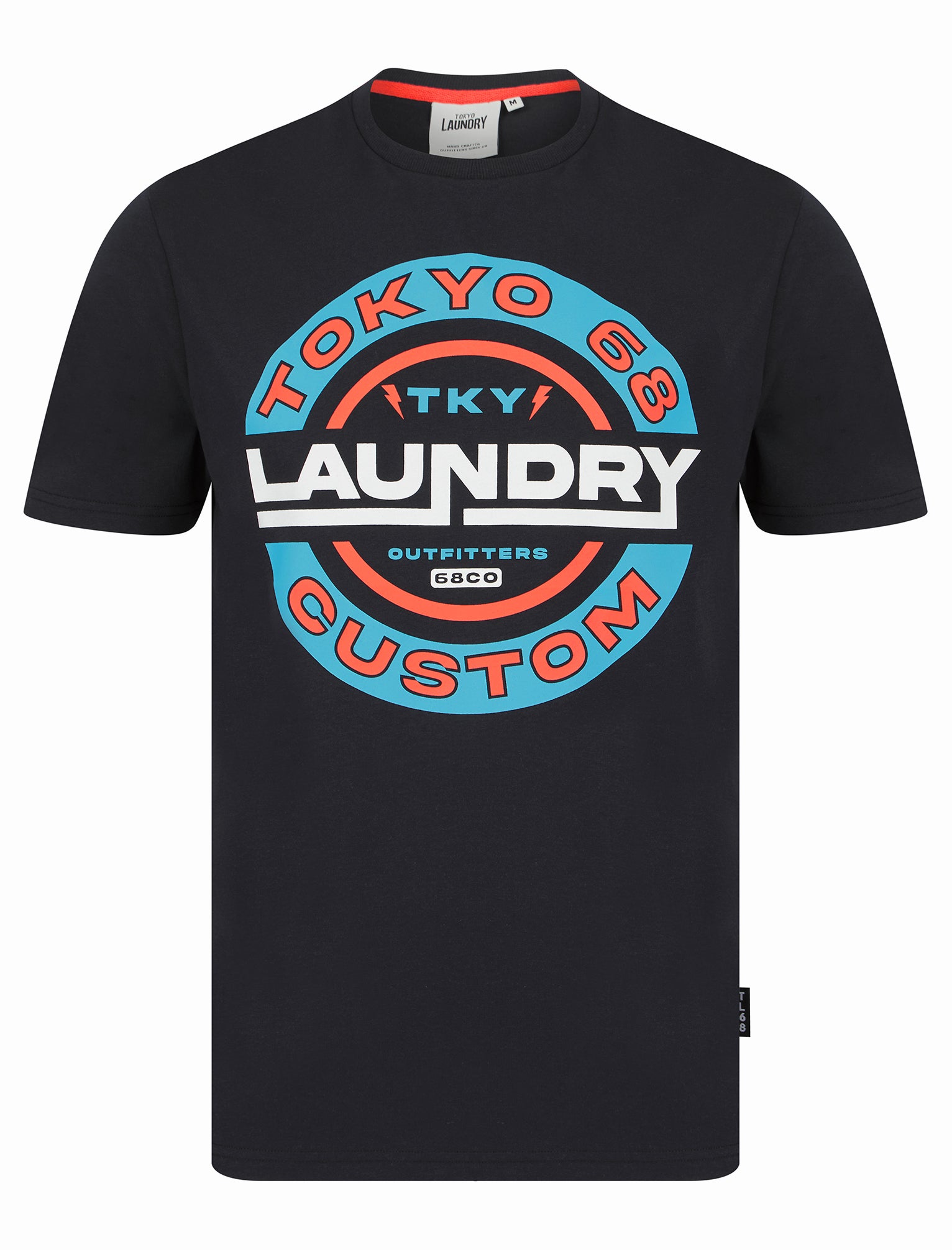 T-Shirts Tremper Motif Cotton Jersey T-Shirt in Sky Captain Navy / S - Tokyo Laundry