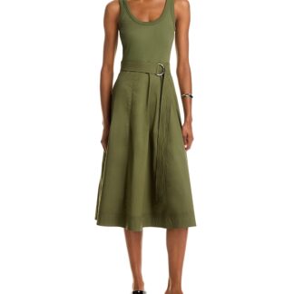 Veronica Beard Ennis Mixed Media Dress