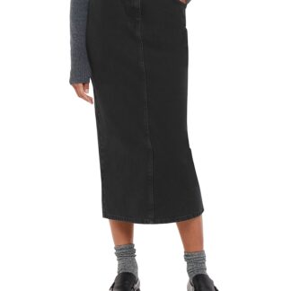 Whistles Denim Midi Skirt
