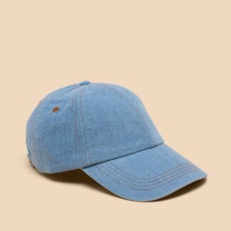 White Stuff Denim Baseball Cap Light Denim