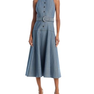 Cinq a Sept Margaret Sleeveless Denim Midi Dress