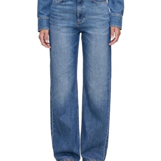 DL1961 Karmine Aura Refined Wide Leg SculptSystem High Rise Jeans in Lapis