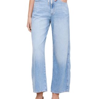 DL1961 Taylor Aura Relaxed Barrel Ultra High Rise Drawstring Jeans in Beachwave