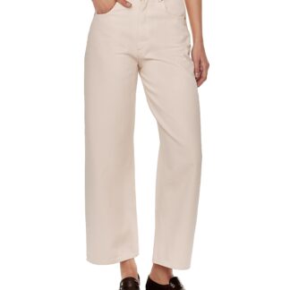 DL1961 Taylor Ultra High Rise Barrel Leg Jeans in Flax