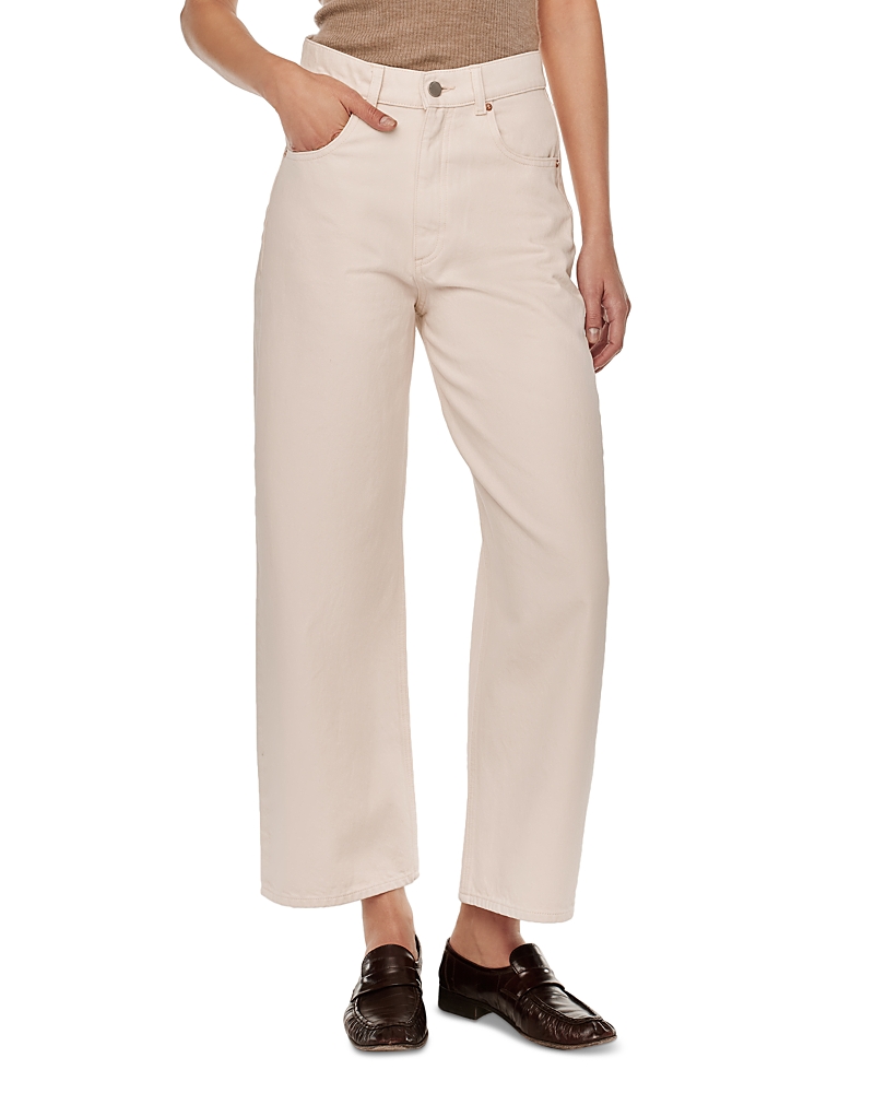 DL1961 Taylor Ultra High Rise Barrel Leg Jeans in Flax