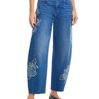 Driftwood Parker x Rose High Rise Barrel Jeans in Medium Wash