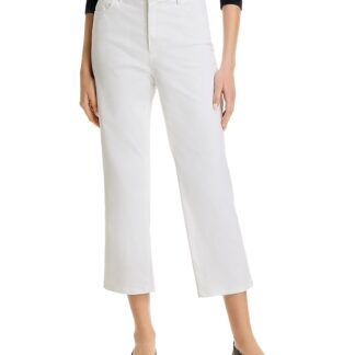 Eileen Fisher Straight Cropped Jeans in White