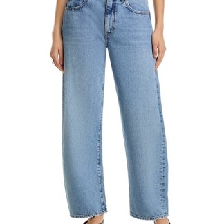 Frame Low Slung Barrel Jeans in Dollhouse