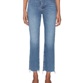 Frame The Ruler Crop Jeans in Stash Destructed Fray