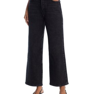 Frame The Wide High Rise Wide Leg Jeans in Deco