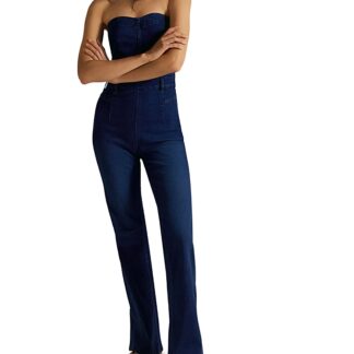 Free People Beckett Denim Jumpsuit