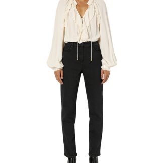 Gerard Darel Carmen High Rise Jeans in Black
